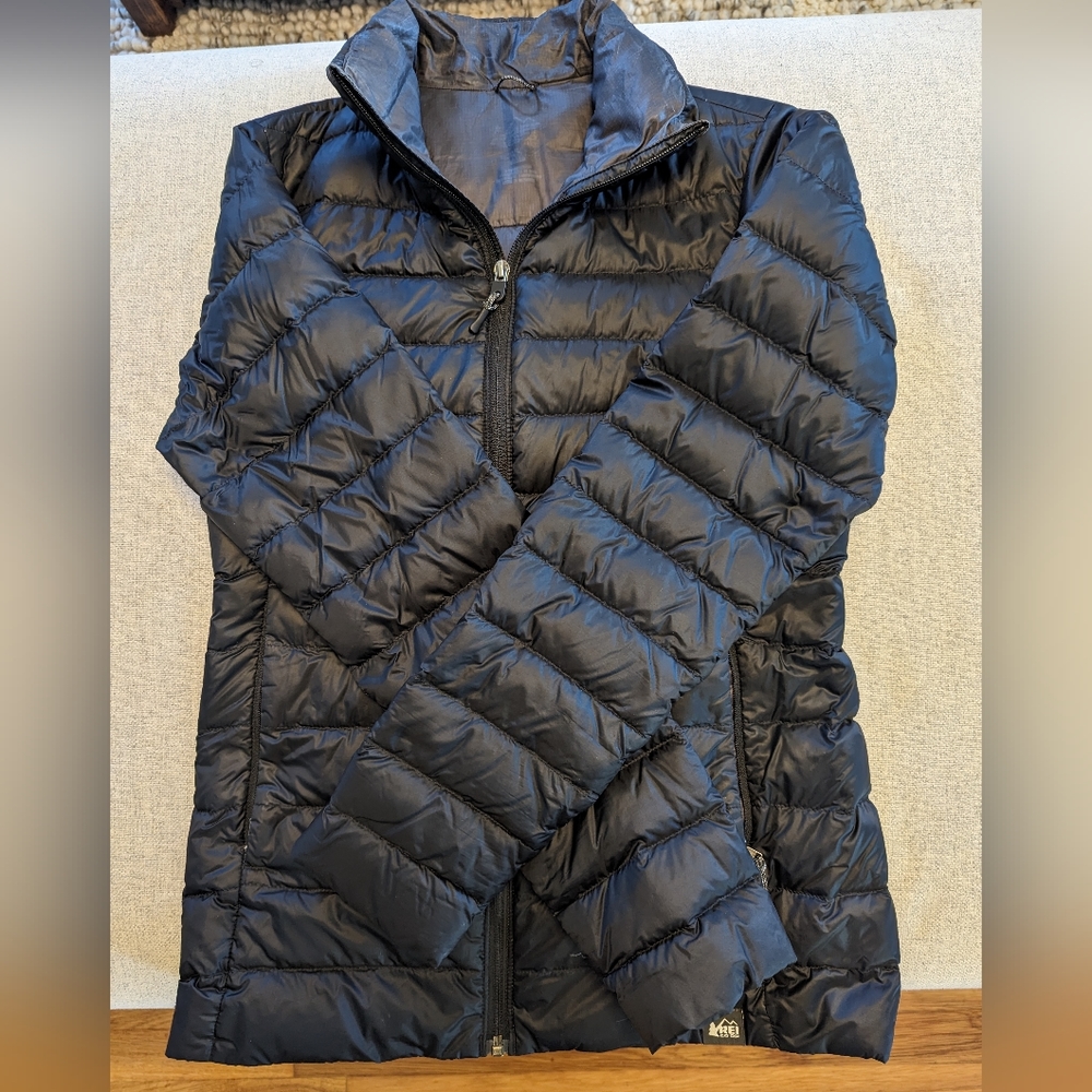 REI Down Jacket with Collar- Black
